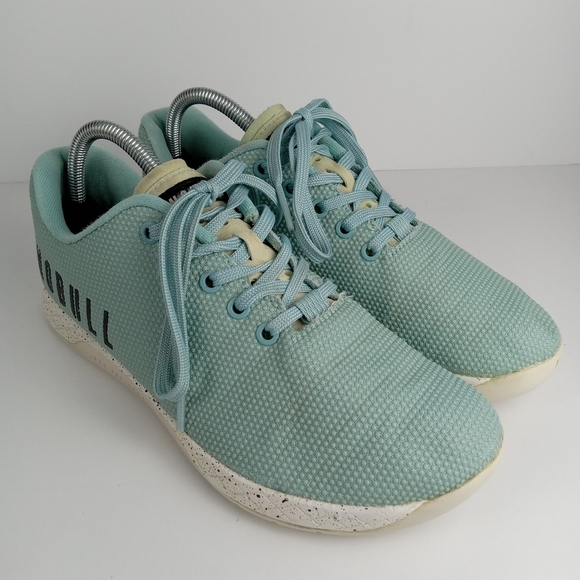 Nobull Sneakers Mens 8.5 Womens 10 Aqua Speckle Outwork Athletic Trainer Low Top - Picture 1 of 8